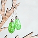 Beadsnknots: Bright Green Bold Glass Drops