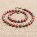 Beadsnknots: Bright Rainbow Malachite Gemstone Necklace