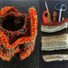 Knitted container (mobile holder) & Nest Egg pouch set