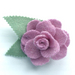 Lilac Wool Blanket Flower Brooch