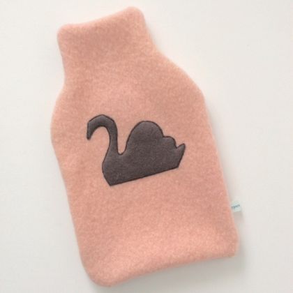 Blush Pink Hottie Cover with Swan
