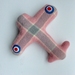 Pale Pink Air Force Plane Toy