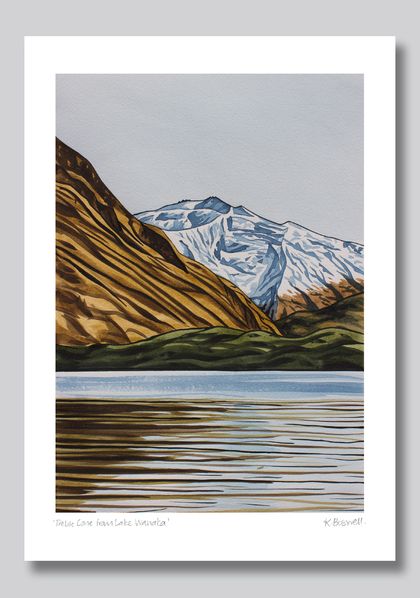 'Treble Cone from Lake Wanaka' A2 Giclee Print