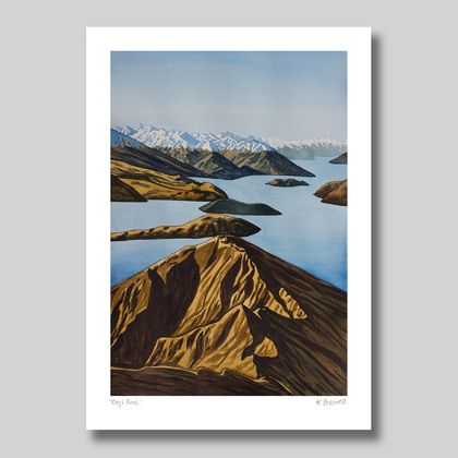 'Roys Peak' A3 Giclee Art Print