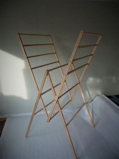 Recycled wood drying rack