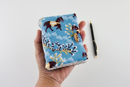 Small Upcycled Fabric Diary 
