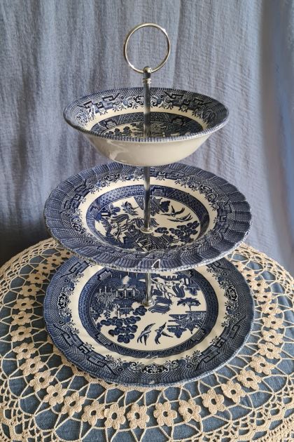 Blue Willow High-Tea - 3 Tiered Cake stand 3T281