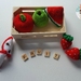 Crochet Play Food Red Fruit Set