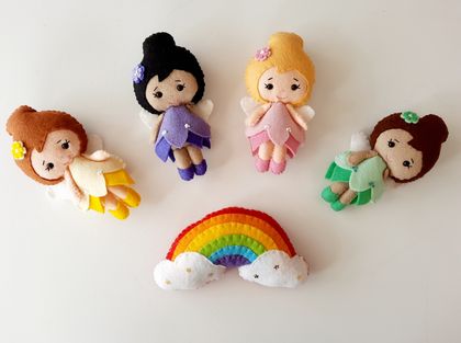 Rainbow Felt Fairies 