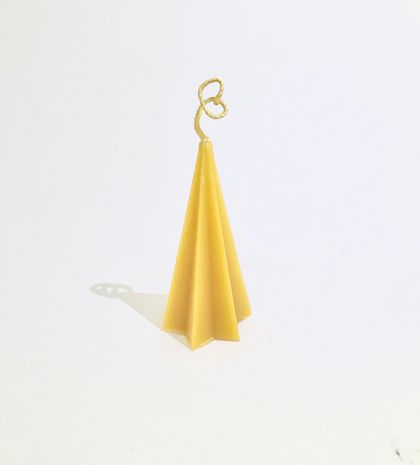 star - beeswax candle