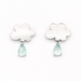 Raindrop Cloud Stud Earrings