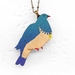 Hand Painted Wooden Kererū with Kowhai Flower Necklace