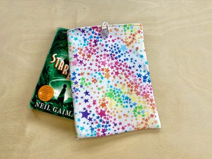 Protective Book Sleeve - Medium Sparkly Stars