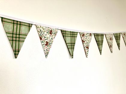 Fabric Bunting - Winter Woodland - 3 Metres Double-Sided