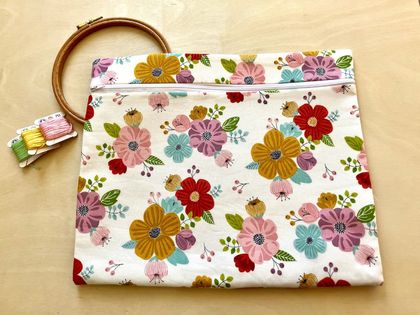 Cross Stitch Project Bag - Sunshine Flowers