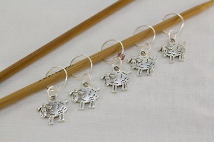 5 Sheep Knitting Stitch Markers