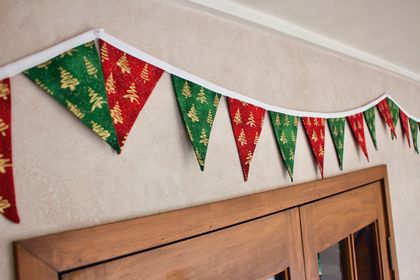 Christmas Tree Bunting - 2.5 Metres Double-Sided