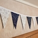 Christmas Snow & Stars Bunting - 3 Metres Double-Sided