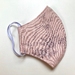 Triple Layer Adult Medium Face Mask - Pink and Gray Floral