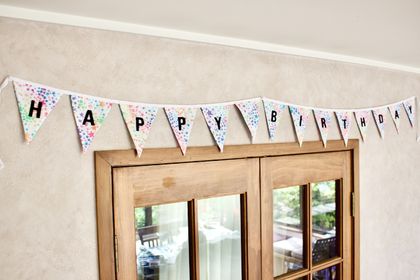 Happy Birthday Bunting - 1.75 Metres Double-Sided