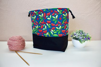 Knitting Project Bag - Pohutukawa Medium Size