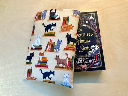 Protective Book Sleeve - Large Literary Cats