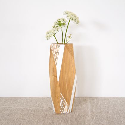 Faceted Kauri Vase — large