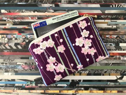 Japanese kimono print wallet