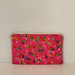 Japanese kimono print medium size pencil case / make-up pouch / toiletry pouch / clutch