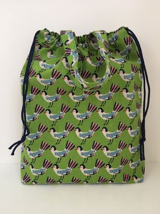 SALE - Drawstring bag / lunch bag / nappy bag / lessons bag