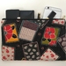 Mother’s Day Special - Large pouch / travel purse / toiletry pouch / clutch - Japanese traditional cards print fabric