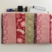 Japanese kimono print medium size pencil case / make-up pouch / toiletry pouch / clutch