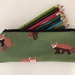  Red panda print pencil case / glasses case / purse
