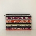 Japanese traditional print medium size pencil case / make-up pouch / toiletry pouch / clutch