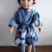 Dressing Gown/Robes for 18" Dolls-Blue Camo