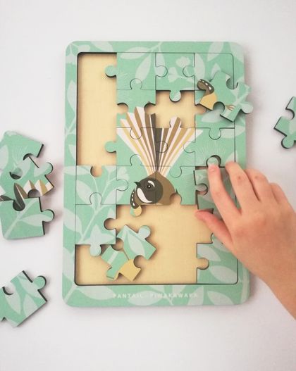 Wooden jigsaw puzzle