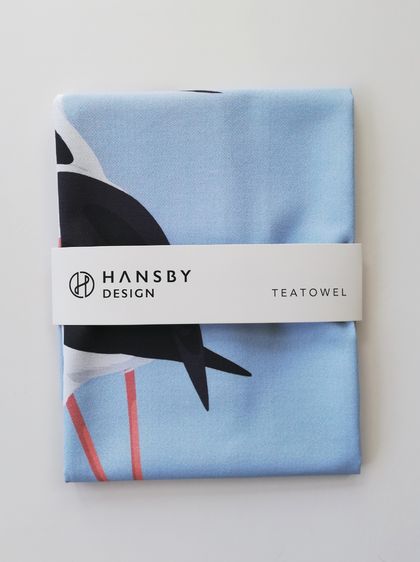 Luxury Cotton Tea towels - Pied Stilt