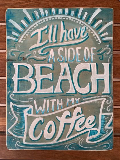 Beach with my coffee