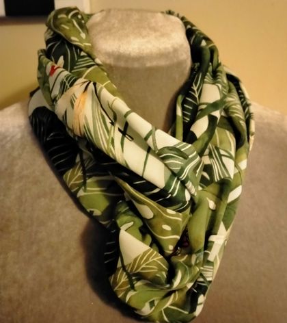 Infinity Scarf Butterflies and leaves