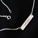 Hand Stamped "Aroha" Bar Necklace - New Chain!