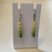 Earrings - Glass Pearls: Lemon Lime