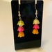 Earrings - Flower Girl: Hot Lemon, Pink, Orange