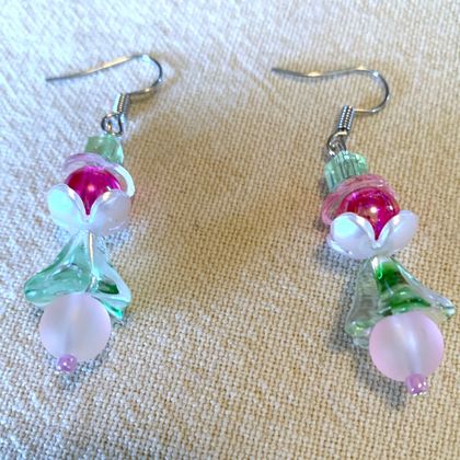 Earrings: Peony 'Lorelei'