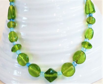 Necklace: Kiwi Lime and Mint Julep