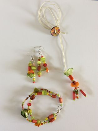 Boho Fiesta set: necklace, earrings, bracelet