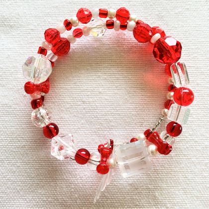 Bracelet - Petunia "Red Star" (Festive range)