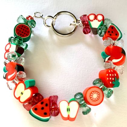 Bracelet: Apple, Strawberry, Watermelon - Fruit Salad range