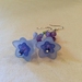 Earrings: Blue Lilies with Forget-me-nots (Lilies & Trumpets range)