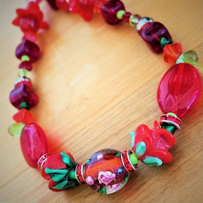 Necklace: Hearts & Flowers