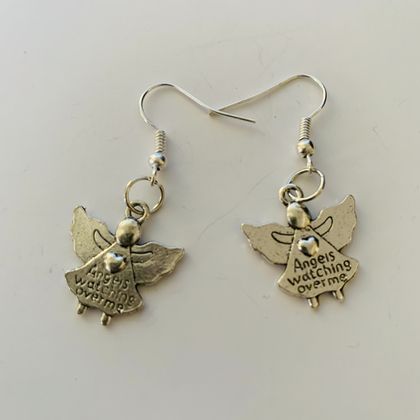 Earrings: Angel charms (Silvery Moon range)